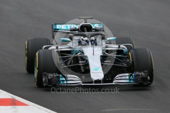 World © Octane Photographic Ltd. Formula 1 – Winter Test 1. Mercedes AMG Petronas Motorsport AMG F1 W09 EQ Power+ - Valtteri Bottas. Circuit de Barcelona-Catalunya, Spain. Tuesday 27th February 2018.