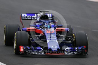 World © Octane Photographic Ltd. Formula 1 – Winter Test 1. Scuderia Toro Rosso STR13 – Pierre Gasly. Circuit de Barcelona-Catalunya, Spain. Tuesday 27th February 2018.