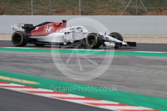 World © Octane Photographic Ltd. Formula 1 – Winter Test 1. Alfa Romeo Sauber F1 Team C37 – Charles Leclerc. Circuit de Barcelona-Catalunya, Spain. Tuesday 27th February 2018.