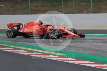 World © Octane Photographic Ltd. Formula 1 – Winter Test 1. Scuderia Ferrari SF71-H – Sebastian Vettel. Circuit de Barcelona-Catalunya, Spain. Tuesday 27th February 2018.