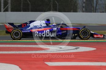 World © Octane Photographic Ltd. Formula 1 – Winter Test 1. Scuderia Toro Rosso STR13 – Pierre Gasly. Circuit de Barcelona-Catalunya, Spain. Tuesday 27th February 2018.