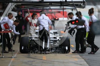 World © Octane Photographic Ltd. Formula 1 – Winter Test 1. Alfa Romeo Sauber F1 Team C37 – Charles Leclerc. Circuit de Barcelona-Catalunya, Spain. Tuesday 27th February 2018.