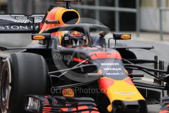 World © Octane Photographic Ltd. Formula 1 – Winter Test 1. Aston Martin Red Bull Racing TAG Heuer RB14 – Max Verstappen. Circuit de Barcelona-Catalunya, Spain. Tuesday 27th February 2018.