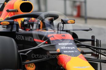 World © Octane Photographic Ltd. Formula 1 – Winter Test 1. Aston Martin Red Bull Racing TAG Heuer RB14 – Max Verstappen. Circuit de Barcelona-Catalunya, Spain. Tuesday 27th February 2018.