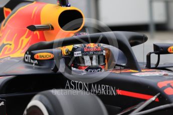 World © Octane Photographic Ltd. Formula 1 – Winter Test 1. Aston Martin Red Bull Racing TAG Heuer RB14 – Max Verstappen. Circuit de Barcelona-Catalunya, Spain. Tuesday 27th February 2018.