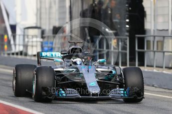 World © Octane Photographic Ltd. Formula 1 – Winter Test 1. Mercedes AMG Petronas Motorsport AMG F1 W09 EQ Power+ - Valtteri Bottas. Circuit de Barcelona-Catalunya, Spain. Tuesday 27th February 2018.