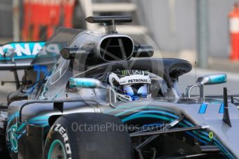 World © Octane Photographic Ltd. Formula 1 – Winter Test 1. Mercedes AMG Petronas Motorsport AMG F1 W09 EQ Power+ - Valtteri Bottas. Circuit de Barcelona-Catalunya, Spain. Tuesday 27th February 2018.