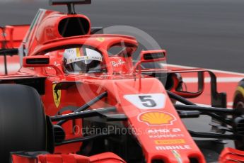 World © Octane Photographic Ltd. Formula 1 – Winter Test 1. Scuderia Ferrari SF71-H – Sebastian Vettel, Circuit de Barcelona-Catalunya, Spain. Tuesday 27th February 2018.