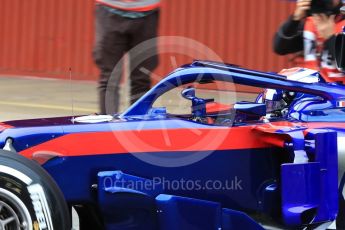 World © Octane Photographic Ltd. Formula 1 – Winter Test 1. Scuderia Toro Rosso STR13 – Pierre Gasly. Circuit de Barcelona-Catalunya, Spain. Tuesday 27th February 2018.