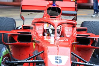 World © Octane Photographic Ltd. Formula 1 – Winter Test 1. Scuderia Ferrari SF71-H – Sebastian Vettel, Circuit de Barcelona-Catalunya, Spain. Tuesday 27th February 2018.