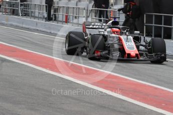 World © Octane Photographic Ltd. Formula 1 – Winter Test 1. Haas F1 Team VF-18 – Kevin Magnussen. Circuit de Barcelona-Catalunya, Spain. Tuesday 27th February 2018.