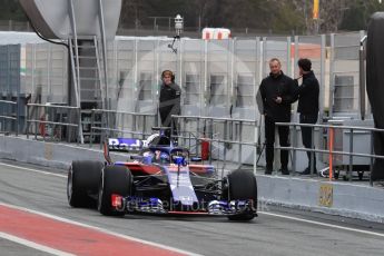 World © Octane Photographic Ltd. Formula 1 – Winter Test 1. Scuderia Toro Rosso STR13 – Pierre Gasly. Circuit de Barcelona-Catalunya, Spain. Tuesday 27th February 2018.