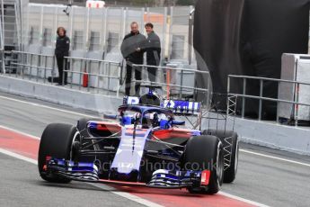 World © Octane Photographic Ltd. Formula 1 – Winter Test 1. Scuderia Toro Rosso STR13 – Pierre Gasly. Circuit de Barcelona-Catalunya, Spain. Tuesday 27th February 2018.