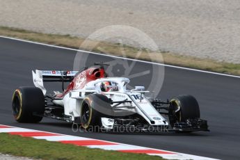 World © Octane Photographic Ltd. Formula 1 – Winter Test 1. Alfa Romeo Sauber F1 Team C37 – Charles Leclerc. Circuit de Barcelona-Catalunya, Spain. Tuesday 27th February 2018.