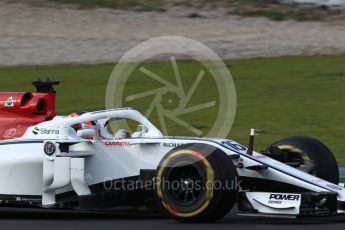 World © Octane Photographic Ltd. Formula 1 – Winter Test 1. Alfa Romeo Sauber F1 Team C37 – Charles Leclerc. Circuit de Barcelona-Catalunya, Spain. Tuesday 27th February 2018.