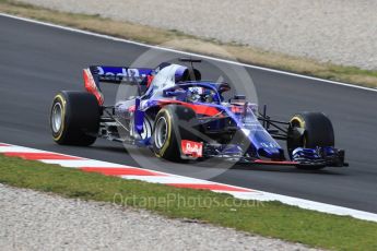 World © Octane Photographic Ltd. Formula 1 – Winter Test 1. Scuderia Toro Rosso STR13 – Pierre Gasly. Circuit de Barcelona-Catalunya, Spain. Tuesday 27th February 2018.