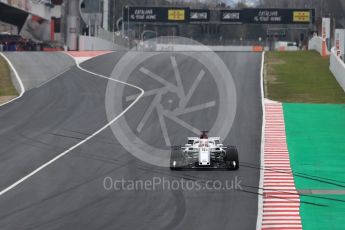 World © Octane Photographic Ltd. Formula 1 – Winter Test 1. Alfa Romeo Sauber F1 Team C37 – Charles Leclerc. Circuit de Barcelona-Catalunya, Spain. Tuesday 27th February 2018.