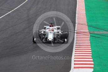 World © Octane Photographic Ltd. Formula 1 – Winter Test 1. Alfa Romeo Sauber F1 Team C37 – Charles Leclerc. Circuit de Barcelona-Catalunya, Spain. Tuesday 27th February 2018.