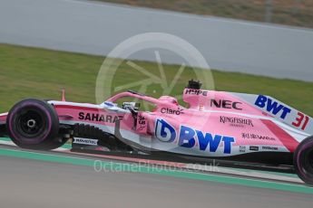 World © Octane Photographic Ltd. Formula 1 – Winter Test 1. Esteban Ocon. Circuit de Barcelona-Catalunya, Spain. Tuesday 27th February 2018.