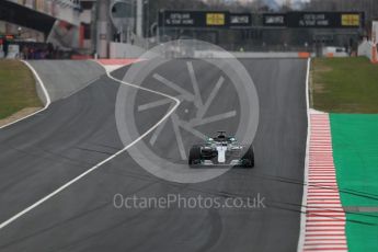 World © Octane Photographic Ltd. Formula 1 – Winter Test 1. Mercedes AMG Petronas Motorsport AMG F1 W09 EQ Power+ - Valtteri Bottas. Circuit de Barcelona-Catalunya, Spain. Tuesday 27th February 2018.