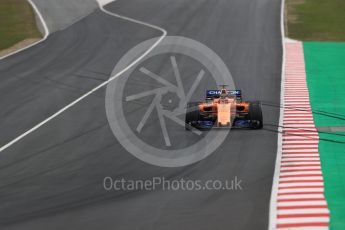 World © Octane Photographic Ltd. Formula 1 – Winter Test 1. McLaren MCL33 – Stoffel Vandoorne. Circuit de Barcelona-Catalunya, Spain. Tuesday 27th February 2018.