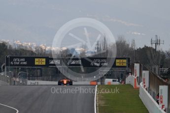 World © Octane Photographic Ltd. Formula 1 – Winter Test 1. McLaren MCL33 – Stoffel Vandoorne. Circuit de Barcelona-Catalunya, Spain. Tuesday 27th February 2018.