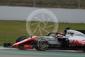 World © Octane Photographic Ltd. Formula 1 – Winter Test 1. Haas F1 Team VF-18 – Kevin Magnussen. Circuit de Barcelona-Catalunya, Spain. Tuesday 27th February 2018.