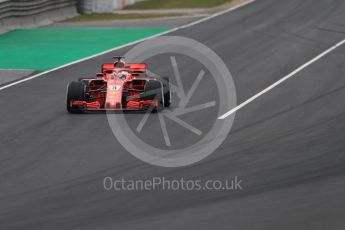 World © Octane Photographic Ltd. Formula 1 – Winter Test 1. Scuderia Ferrari SF71-H – Sebastian Vettel, Circuit de Barcelona-Catalunya, Spain. Tuesday 27th February 2018.