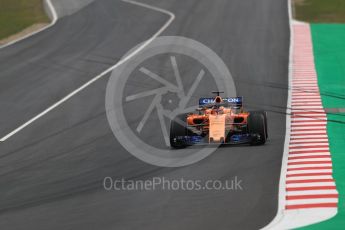 World © Octane Photographic Ltd. Formula 1 – Winter Test 1. McLaren MCL33 – Stoffel Vandoorne. Circuit de Barcelona-Catalunya, Spain. Tuesday 27th February 2018.