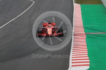 World © Octane Photographic Ltd. Formula 1 – Winter Test 1. Scuderia Ferrari SF71-H – Sebastian Vettel, Circuit de Barcelona-Catalunya, Spain. Tuesday 27th February 2018.