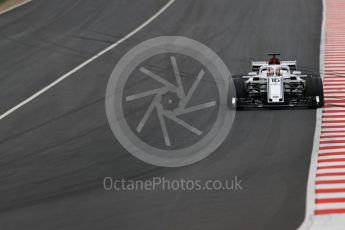 World © Octane Photographic Ltd. Formula 1 – Winter Test 1. Alfa Romeo Sauber F1 Team C37 – Charles Leclerc. Circuit de Barcelona-Catalunya, Spain. Tuesday 27th February 2018.