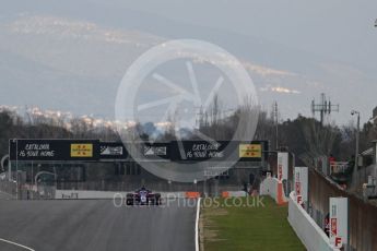 World © Octane Photographic Ltd. Formula 1 – Winter Test 1. Scuderia Toro Rosso STR13 – Pierre Gasly. Circuit de Barcelona-Catalunya, Spain. Tuesday 27th February 2018.