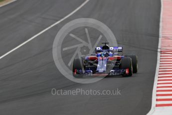 World © Octane Photographic Ltd. Formula 1 – Winter Test 1. Scuderia Toro Rosso STR13 – Pierre Gasly. Circuit de Barcelona-Catalunya, Spain. Tuesday 27th February 2018.