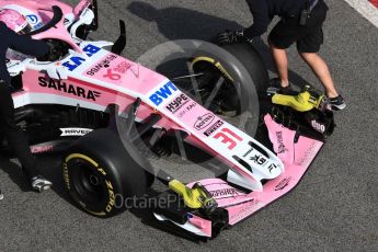 World © Octane Photographic Ltd. Formula 1 – Winter Test 1. Esteban Ocon. Circuit de Barcelona-Catalunya, Spain. Tuesday 27th February 2018.