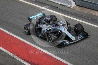 World © Octane Photographic Ltd. Formula 1 – Winter Test 1. Mercedes AMG Petronas Motorsport AMG F1 W09 EQ Power+ - Valtteri Bottas. Circuit de Barcelona-Catalunya, Spain. Tuesday 27th February 2018.