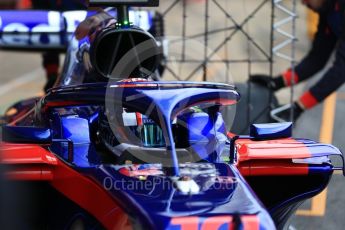 World © Octane Photographic Ltd. Formula 1 – Winter Test 1. Scuderia Toro Rosso STR13 – Pierre Gasly. Circuit de Barcelona-Catalunya, Spain. Tuesday 27th February 2018.