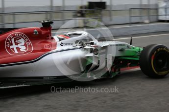 World © Octane Photographic Ltd. Formula 1 – Winter Test 1. Alfa Romeo Sauber F1 Team C37 – Charles Leclerc. Circuit de Barcelona-Catalunya, Spain. Tuesday 27th February 2018.