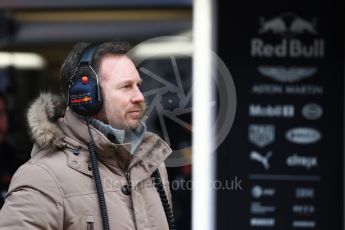 World © Octane Photographic Ltd. Formula 1 – Winter Test 1. Aston Martin Red Bull Racing TAG Heuer Team Principal - Christian Horner . Circuit de Barcelona-Catalunya, Spain. Tuesday 27th February 2018.