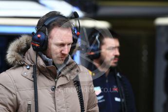 World © Octane Photographic Ltd. Formula 1 – Winter Test 1. Aston Martin Red Bull Racing TAG Heuer Team Principal - Christian Horner . Circuit de Barcelona-Catalunya, Spain. Tuesday 27th February 2018.