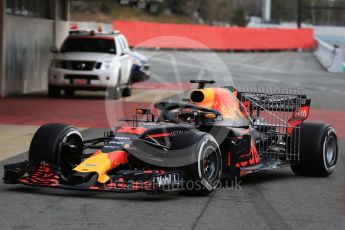 World © Octane Photographic Ltd. Formula 1 – Winter Test 1. Aston Martin Red Bull Racing TAG Heuer RB14 – Max Verstappen. Circuit de Barcelona-Catalunya, Spain. Tuesday 27th February 2018.