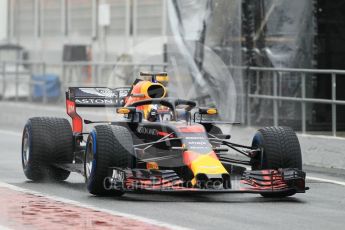 World © Octane Photographic Ltd. Formula 1 – Winter Test 1. Aston Martin Red Bull Racing TAG Heuer RB14 – Daniel Ricciardo. Circuit de Barcelona-Catalunya, Spain. Wednesday 28th February 2018.