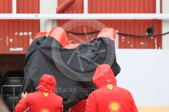 World © Octane Photographic Ltd. Formula 1 – Winter Test 1. Scuderia Ferrari SF71-H new parts delivery, Circuit de Barcelona-Catalunya, Spain. Wednesday 28th February 2018.