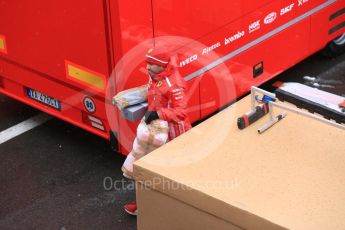 World © Octane Photographic Ltd. Formula 1 – Winter Test 1. Scuderia Ferrari SF71-H new parts delivery, Circuit de Barcelona-Catalunya, Spain. Wednesday 28th February 2018.