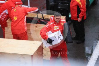 World © Octane Photographic Ltd. Formula 1 – Winter Test 1. Scuderia Ferrari SF71-H new parts delivery, Circuit de Barcelona-Catalunya, Spain. Wednesday 28th February 2018.
