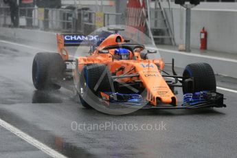 World © Octane Photographic Ltd. Formula 1 – Winter Test 1. McLaren MCL33 – Fernando Alonso. Circuit de Barcelona-Catalunya, Spain. Wednesday 28th February 2018.