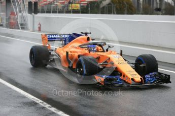 World © Octane Photographic Ltd. Formula 1 – Winter Test 1. McLaren MCL33 – Fernando Alonso. Circuit de Barcelona-Catalunya, Spain. Wednesday 28th February 2018.