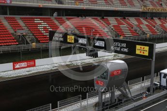 World © Octane Photographic Ltd. Formula 1 – Winter Test 1. Wet circuit after the snow disappears from the circuit. Circuit de Barcelona-Catalunya, Spain. Wednesday 28th February 2018.