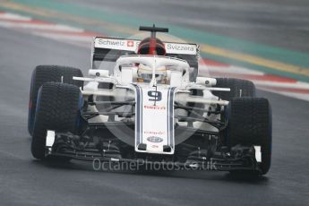 World © Octane Photographic Ltd. Formula 1 – Winter Test 1. Alfa Romeo Sauber F1 Team C37 – Marcus Ericsson. Circuit de Barcelona-Catalunya, Spain. Thursday 1st March 2018.