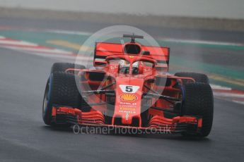 World © Octane Photographic Ltd. Formula 1 – Winter Test 1. Scuderia Ferrari SF71-H – Sebastian Vettel. Circuit de Barcelona-Catalunya, Spain. Thursday 1st March 2018.