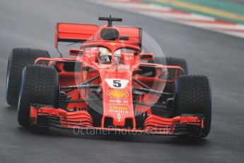 World © Octane Photographic Ltd. Formula 1 – Winter Test 1. Scuderia Ferrari SF71-H – Sebastian Vettel. Circuit de Barcelona-Catalunya, Spain. Thursday 1st March 2018.